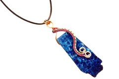 Pendant Necklaces, Stone Necklaces, Wire Wrapped Pendants, Blue Pendants, Colourful Necklaces, Jewellery Gifts, Gifts for Mom, Gifts for Her