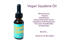 Our Vegan Squalene Oil works well for almost all skin types to protect and soothe the skin barrier. 