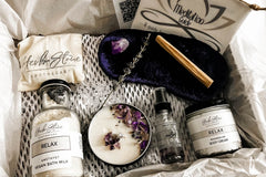 Natural + Vegan Crystal Infused DELUXE Wellness Box | Self-Care for Body + Mind + Spirit