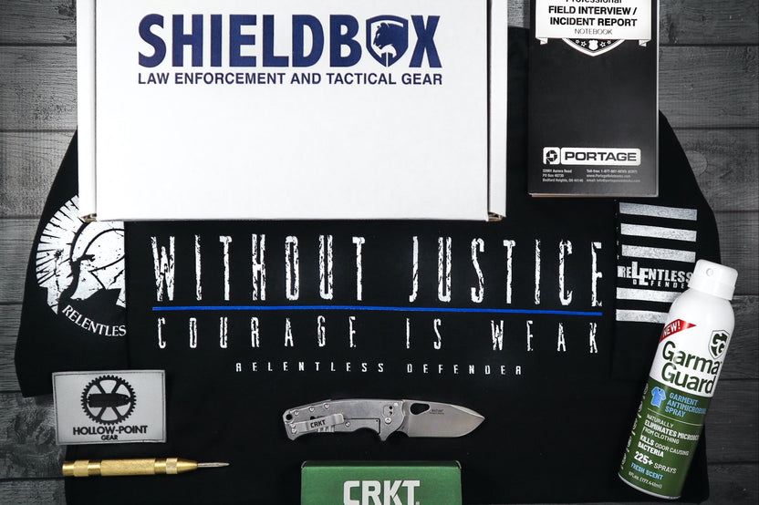 ShieldBox Subscription Box for Police Officers - Monthly duty gear and tactical equipment for law enforcement professionals. 