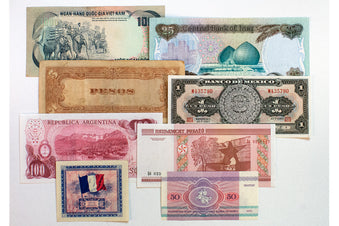 World paper money from Venture in History
