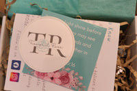 Each box comes with a sticker, thank you or gift note and detail about the amazing benefits                 