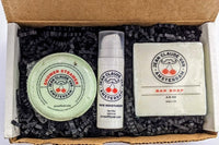 Jean Claude Van Amsterdam men's grooming box includes Bar Soap, Facial Moisturizer and Shower Steamer! 