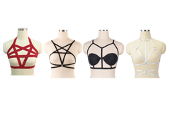 GOLD PLAN- 4 MIXED HARNESS AND CAGE BRAS