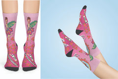 Monthly Girl Power Socks with Custom Face