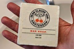 Jean Claude Van Amsterdam men's grooming box includes Bar Soap, Facial Moisturizer and Shower Steamer! 