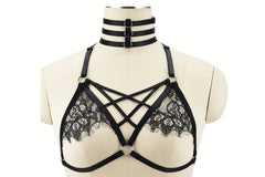 SILVER PLAN- 1 HARNESS BRA AND 1 CAGE BRA