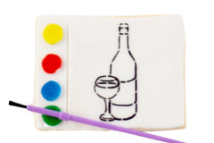 Paint Your Own Adult Sugar Cookie of the Month Club (6 Count)