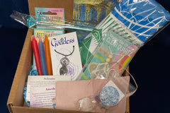 A unique box filled with metaphysical and non metaphysical items.  Each month you will receive a charm to add to your charm toggle bracelet.