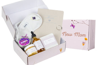 All natural Self-Care box for pregnancy and new Mom - the perfect gift to support wellness and self care through meaningful experiences