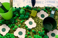 Green Eggs and Ham Sensory Bin