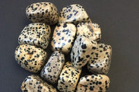 Dalmatian Jasper
This spotted crystal is a stone of joy. Helps with grounding and is good for protection.