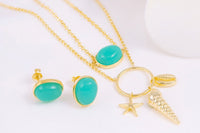 Your Bijoux Box , Jewelry subscription, subscription, charms, 18k, gold jewelry, summer jewelry,  silver, delicate, seashell jewelry