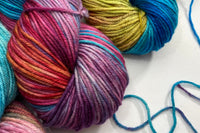 Monthly Hand-dyed Yarn Box - pattern & stitch markers included from Wonderland Yarns