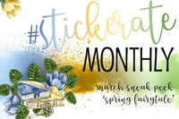 #stickerate MONTHLY Planner Stickers