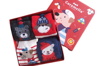 These cute socks feature playful, smiling animal faces, perfect for adding a touch of whimsy to your outfit.