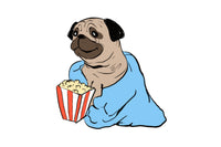 This graphic arts rendition inspired by Vinny the Pug as seen during his down time when not climbing.