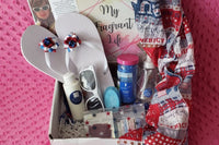 July 2022 My Fragrant Life Deluxe Scent of the month Box  featuring Patriotic red, white and blue theme 