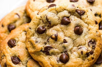 Our soft delicious chocolate chip cookies. Are a perfect sweet fix for all the chocoholics out there. They are so good. 