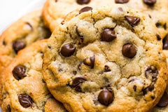 Our soft delicious chocolate chip cookies. Are a perfect sweet fix for all the chocoholics out there. They are so good. 