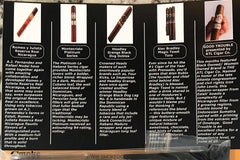 A write up is provided each month with some details of the cigars, with tasting notes and some background on the cigar itself or manufacture