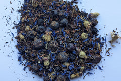 Close up of Bloob. All our teas are loose, preserved at the peak of freshness, and have big, vital pieces!