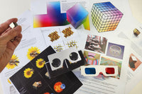 With 3D glasses, VR (virtual reality) glasses, and 3D modeling tools, you learn about perspective drawing, parallax and other 3D mechanisms.