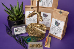 Our smoke blends are sometimes included in themes, We have unique blends for emotional support, socializing, and kicking tobacco.