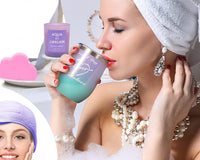 Wine Tumbler Scented Candle Spa Gift Box