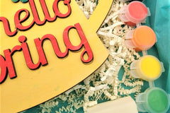 DIY Crafter Kit includes all supplies to create happy and cheerful home decor. This is the Spring DIY Kit.