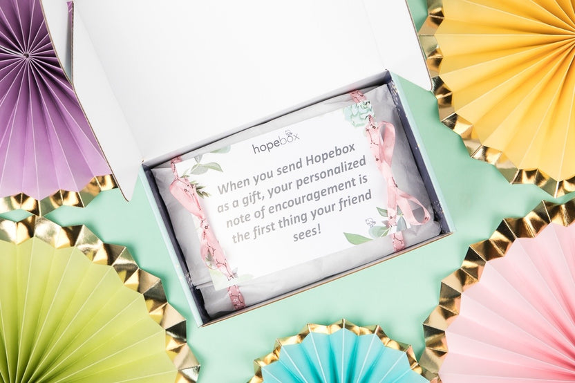 Gift Notes Are Printed and Placed in the Hopebox!