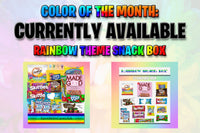 Rainbow Snack Box - Rainbow Snacks - Rainbow Theme Gift Rainbow Gift Idea - American Snackbox - Color Party Rainbow Party from SentWithCareU