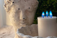 Classic Pillar Candle with REAL *** Red - Green - Blue Flame *** Monthly Box Subscription - MUST SEE !!!
