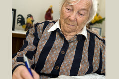 A Grand Smile: Monthly box of luxury gifts, treats and items essential for daily elderly living. Helping you send love and show care to the special senior in your life.