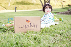 Surprisly box in nature.  Our packaging is made from recycled materials.