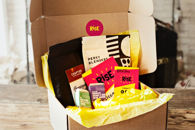 RISE monthly coffee box