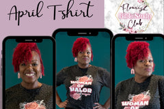 April T-shirt is this beautiful woman of Valor leopard shirt, ships last week of April. Valor - great courage in the face of danger.