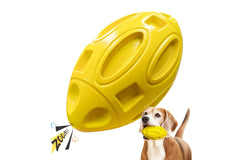 EASTBLUE Squeaky Dog Toys for Aggressive Chewers: Rubber Puppy Chew Ball with Squeaker, Almost Indestructible and Durable Pet Toy 