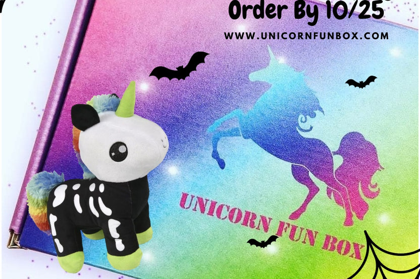 Unicorn Halloween Subscription Box. Extended Shipping date to 10/25 to make it in time for Halloween festivities. 