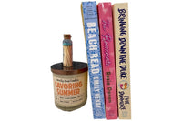 Savoring Summer Soy Wax Candle with scents of sangria, peach, and blood orange.

Blue Lagoon Apothecary Matches - Approx 20 per vial. 