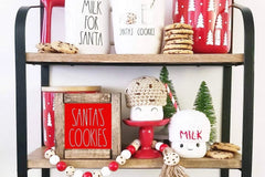 Holiday Tiered Tray Decor Items Box
