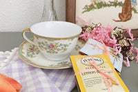 Vintage Teacup Club Trio - Teacup, Saucer & Cake Plate