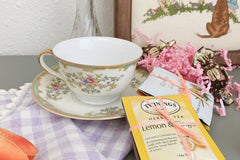 Vintage Teacup Club Trio - Teacup, Saucer & Cake Plate