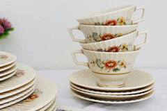 Vintage Teacup Club Duo - Teacup and Saucer