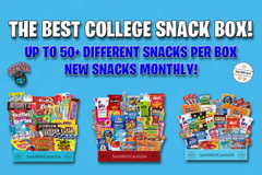 Snack Box for Students - College Snack Gift Box | Back to School Snack Basket & Candy Box (50+ Snacks)