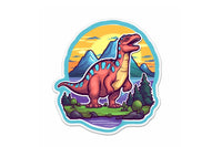 Example sticker from our box. Monthly themes vary; each box includes 15 high-quality, fully laminated stickers.