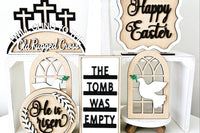 easter tiered tray decor
