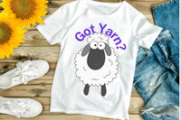 Each quarter we send out an original design with graphics related to yarn, knitting or crochet.  Our high quality tshirts are super comfy.