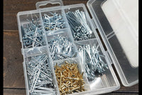 fasteners kit (nails)  ***All images are examples or items that you may find in your box, tools vary month to month.