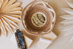 unique artisan goods handmade fair trade photo includes woven basket, lip balm and lip balm holder anchor of hope box
